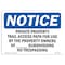 Signmission OSHA Notice Sign, 10" Height, 14" Width, Private Property Trail Access Path For Use Sign, Landscape OS-NS-D-1014-L-17863 - alternate 1
